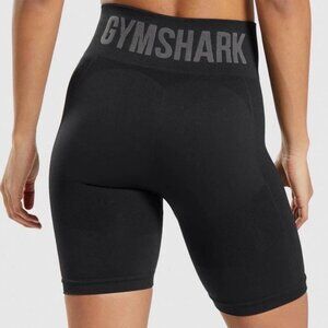 GYMSHARK Black Flex Cycling Shorts